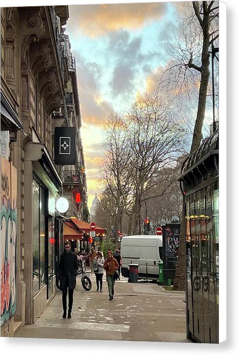 Paris Street Scene - Canvas Print